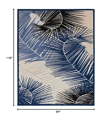 Tapete decorativo Nourison Home Aloha azul marino 118x94 cm miniatura 2
