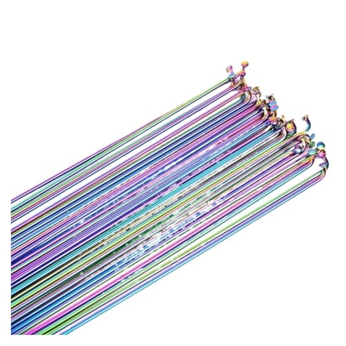 Rayons de vélo 26 27.5 29 pouces arc-en-ciel en acier inox 14G pour VTT et route