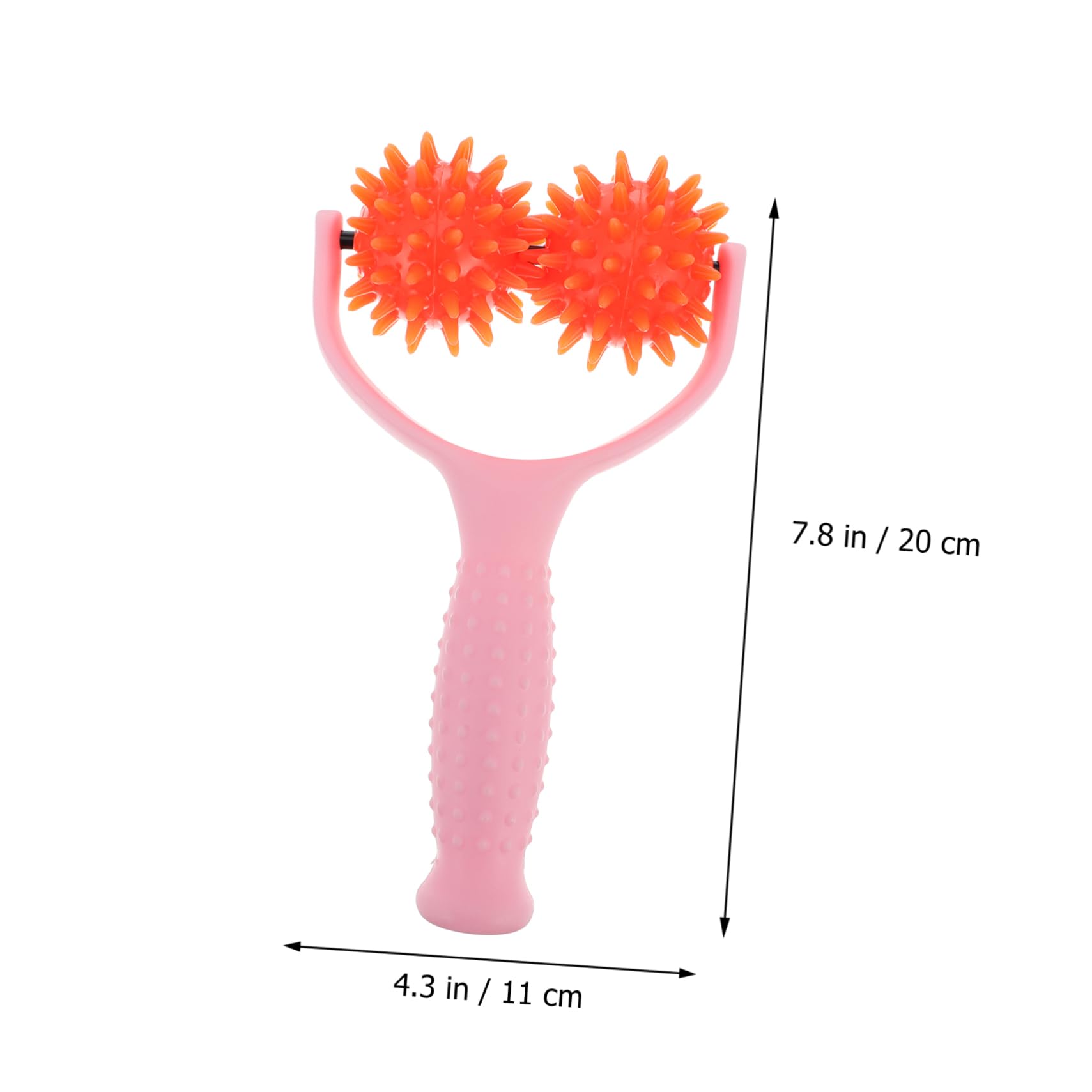 VALICLUD 2pezzi Massaggiatore Muscolare Portatile Per Spalle Roller Massaggiante Rosa Per Relax e Muscolare Strumento Drenante Fitness Per