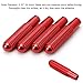 iJDMTOY 4pcs Red Aluminum Bolt-On Replace Door Lock Knobs Compatible with Mercedes C E S GLC GLE Class (W205 W213 X205 W166)