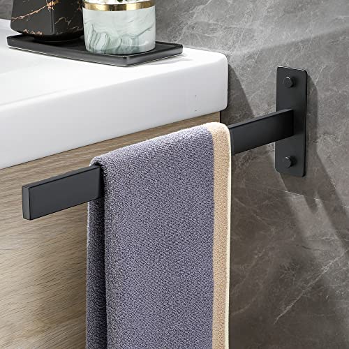 HONITANO Saugnapf Handtuchhalter Schwarz - Ohne Bohren Für Bad & Küche