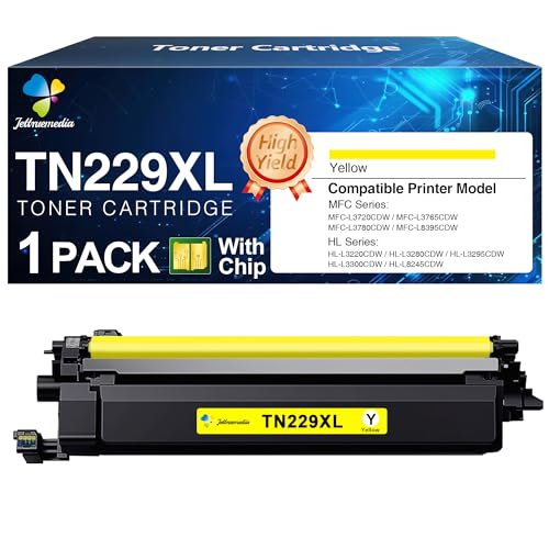 Image of TN229XL TN229XLY Yellow High Yield Toner Cartridge Compatible Replacement for Brother TN229XL TN-229XL TN229 for Brother MFC-L3780CDW MFC-L3720CDW HL-L3280CDW HL-L3300CDW Printers (1 Pack)