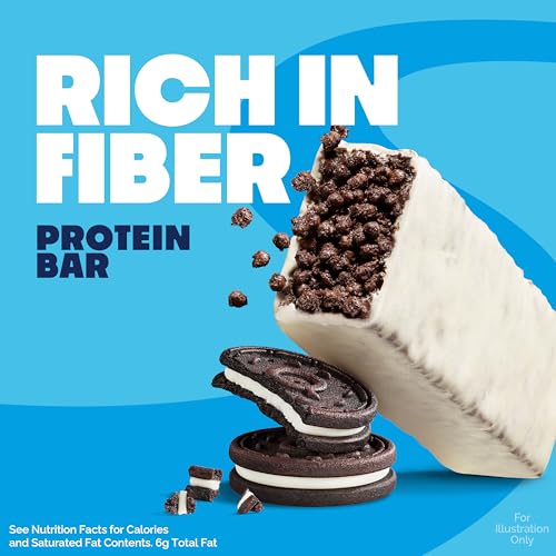 Image of Quest Nutrition Crispy Cookies & Cream Hero Protein Bar, 18g Protein, 1g Sugar, 3g Net Carb, Gluten Free, Protein Snack, Keto Friendly, 4 Count