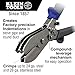 Klein Tools 86520 5 Blade Crimper for Ductwork, Pipe and Sheet Metal Crimps 24 gauge Steel, 28 gauge Stainless
