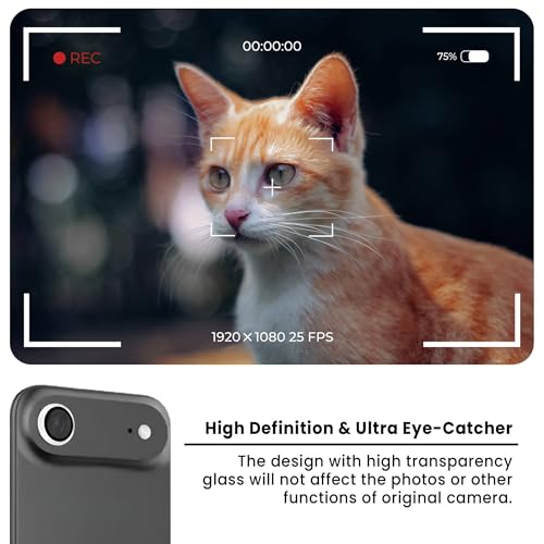 Image of ArmourPro Premium Camera Lens Protector Tempered Glass Compatible For iPhone Air Tough HD Individual Aluminum Alloy Rings 9H Camera Cover, Scratch-Resistant,Camera Lens Protection| Silver
