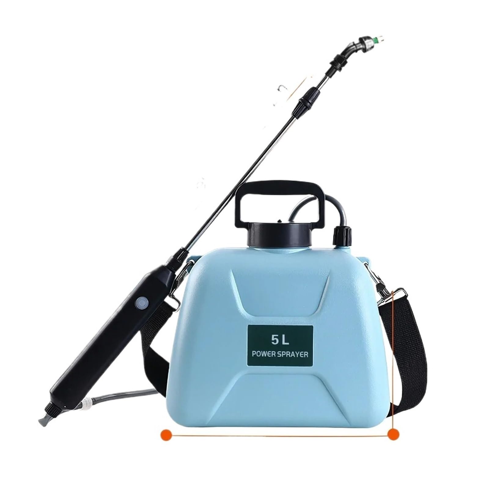 LNHHG Electric Sprayer 5L Watering Can With Spray Gun, Automatic Garden Plant Mister USB Recharable Irrigation Tool(Gris)