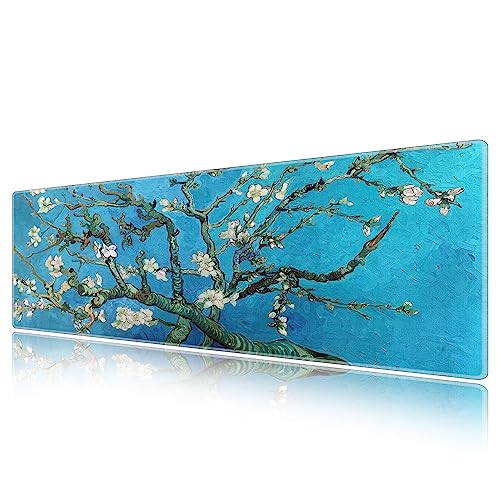 LL-COEUR 風景画 中国絵画 インク塗装 風景 単純な 大型マウスパッド キーボード ゲーミング オフィス テーブルマット が良い 滑り止めゴム底(7)