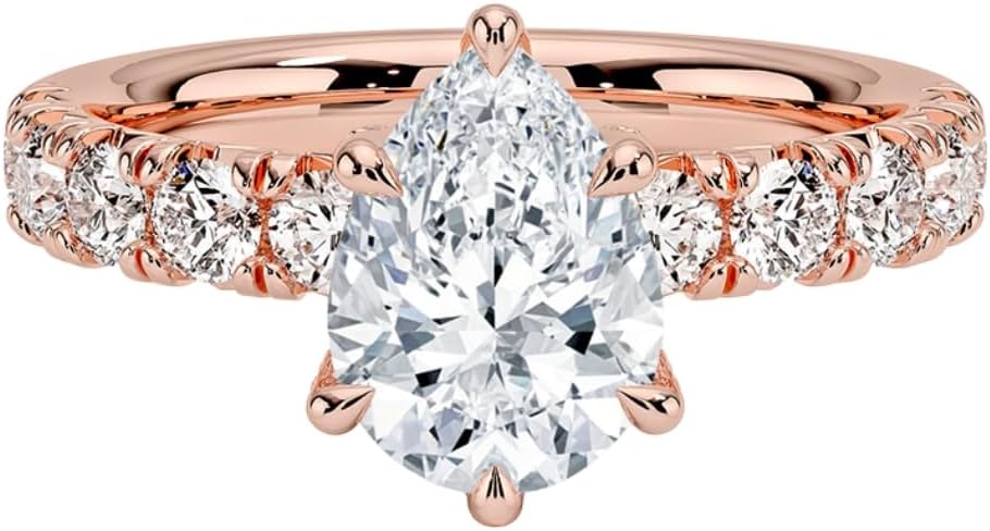 1-3 CT Moissanite Engagement Ring Colorless VVS1 10K 14K 18K Solid Gold & 925 Sterling Silver Twisted Vine Solitaire Moissanite Ring Christmas Gift For Women