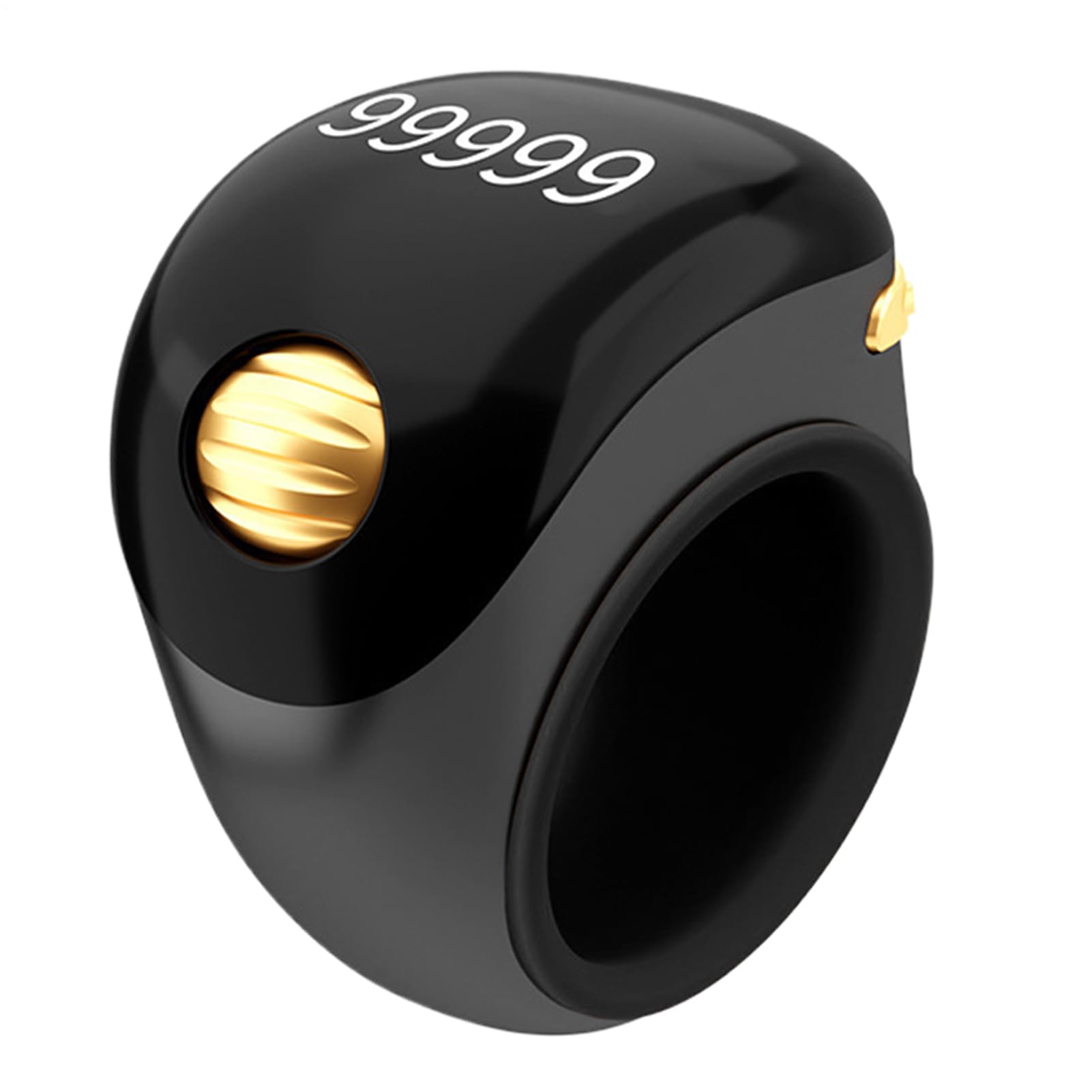 Fingerzähler, Finger Counter Clicker, 5 Ziffern Finger Counter Clicker Ring mit elektronischem Display, Tragbares Gebetszählwerkzeug, rotierende Digitale Tasbeeh für Meditation, Entspannung,