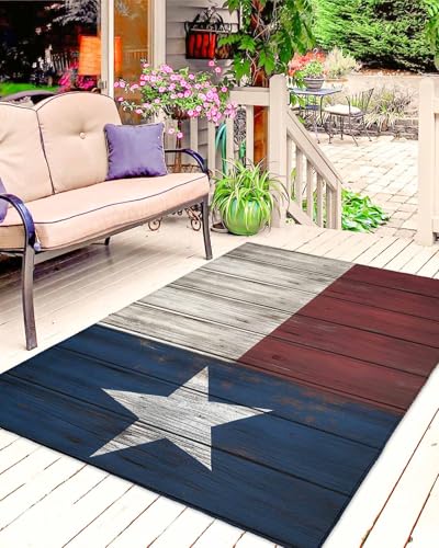 Tapete Savannan Outdoor 4x6 ft Bandera Texas miniatura 2