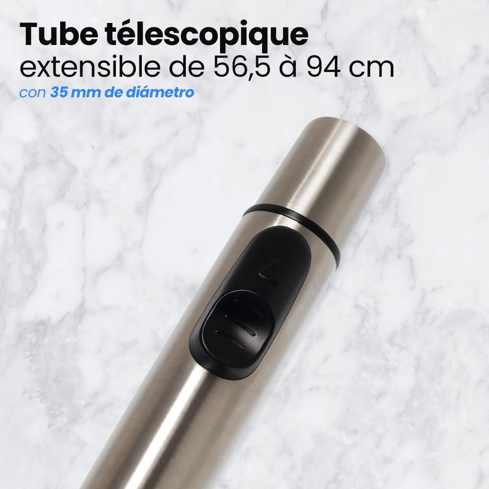 ANAKEL HOME Pack de Remplacement Tube d'aspirateur Universel avec buse d'aspirateur avec Joint pivotant, Accessoires d'aspirateur Universels | Ø35 mm, Longueur Réglable 56,5-94,5 cm