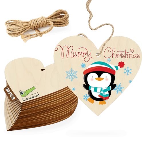 20 Stk Holzherzen zum Basteln für Hochzeitsdeko - 10cm Herz aus Holz...