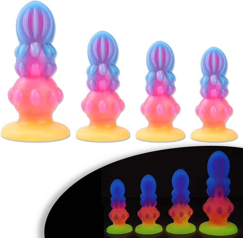 Realistic Monster Dildo Luminous Silicone Dildo Fantasy G Spot Vagina Stimulator Anal Plug Prostate Massager Adult Sex Toy