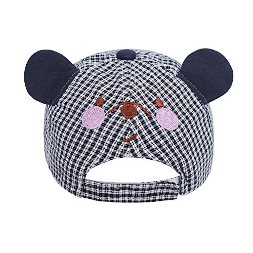 Baby Cartoon Bear Peak Cap Toddlers Infants Soft Cotton Sun Hats Anti-Uv Sun Protection Baseball Hats Outdoor Picnic Walking Beach Cap Visor Headwear #TOP4
