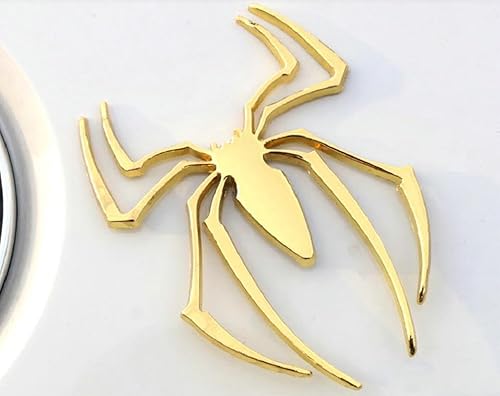 Miniatura 2 de 2 calcomanías de emblemas cromados de araña 3D para decoración universal de automóvil, camión, motocicleta, RV, scooter, SUV, puerta, ventana