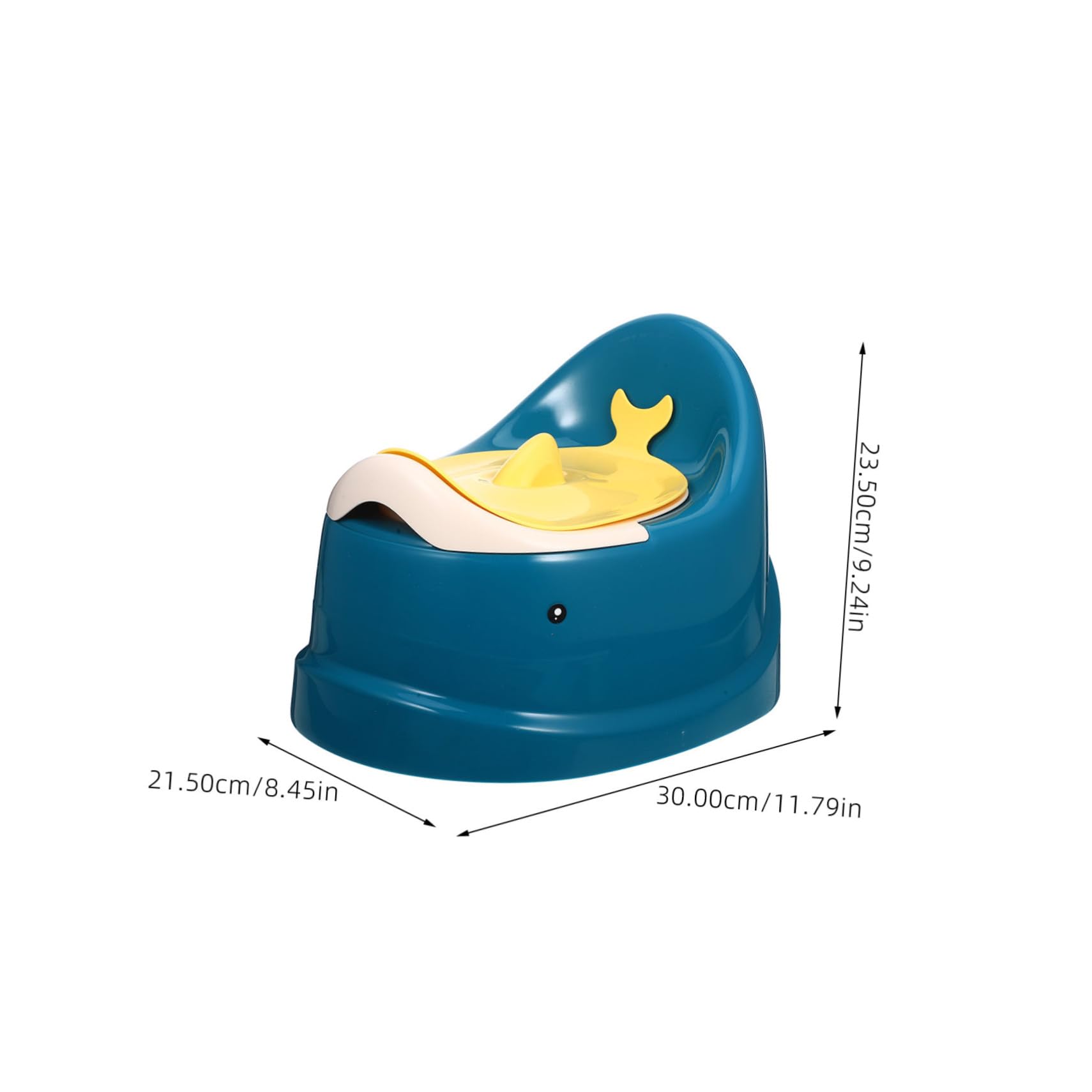 Asiento de Inodoro para Niños Que Entrena el Baño, Orinal Portátil Ergonómico de Plástico Azul, Compacto para Bebés y Niños Pequeños, Adecuado para Viajes y Uso Diario