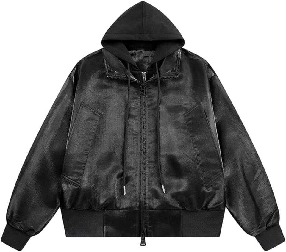 Men's Fall Reflective Hiking Outdoor Hooded Outerwear Jacket Running Outdoor Jacket