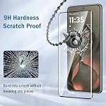 Paquet de 2 3D Compatible avec Motorola Edge 2025/Edge 60 Fusion/60/60s/60 Pro Protecteur d'écran9H Film en verre trempé, sans bulles pour Moto Edge 2025 Protecteur d'écran