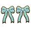 2pcs Chenille Light Blue