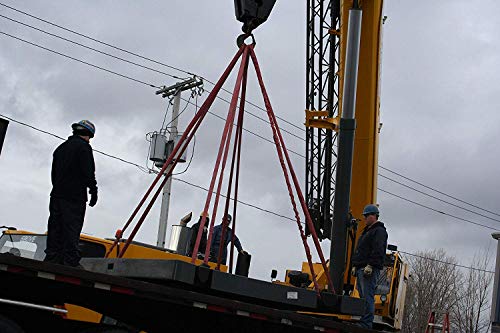 Green Endless 8 Foot Polyester Round Sling | 5,300 lb. Vertical Capacity | 4,200 lb. Choker | 10,600 lb. Basket | 1-3/4" Relaxed Width | Hanes Supply (HSI) Heavy Duty Sling