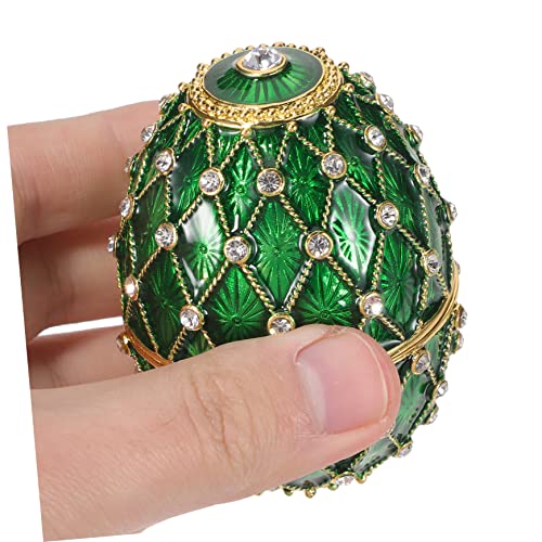 Boîte à bijoux œuf émaillée verte : ne perdez plus vos bagues grâce à ce décor de table chic - 8