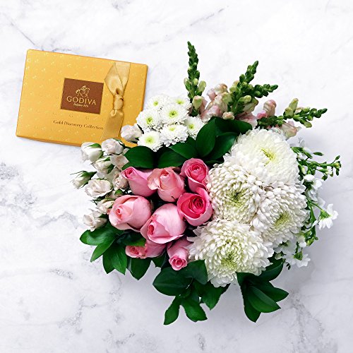 Godiva Gold Discovery Gift Box and Springtime Floral Bouquet