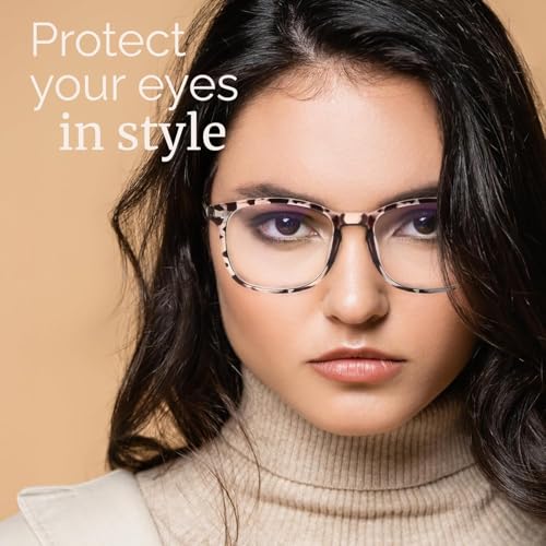 Image of MIGSIR Blue Light Blocking Glasses for Computer Gaming, Fashion Fake Helps Reduce Screen Fatigue Eyeglasses for Women Men