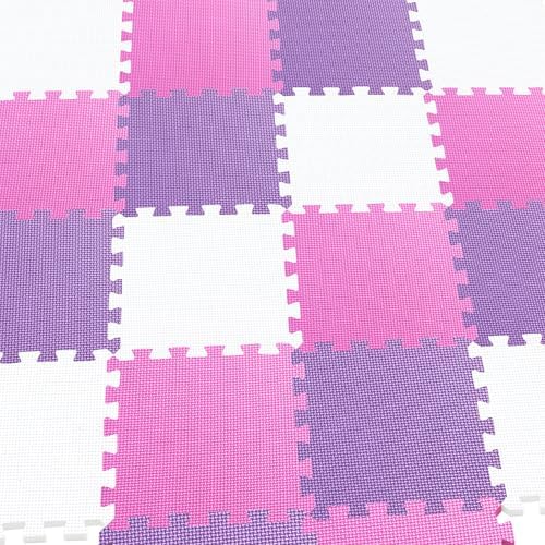 MQIAOHAM® 18 Pieces Puzzle Play Mats, Soft Baby Play Mat, Kids Interlocking Foam Floor Tiles, Carpet Playmats G301018-101103111