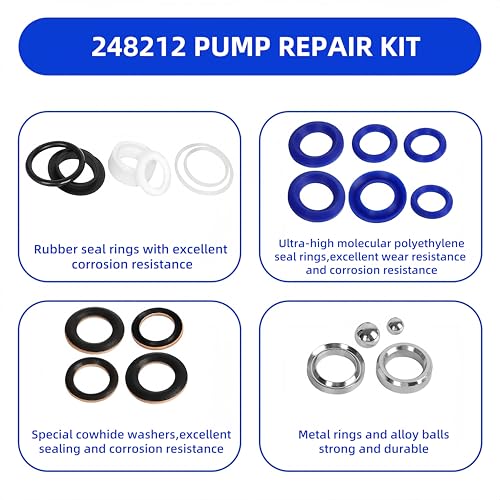 Image of 248212 Packing Pump Repair Kit Fit for Graco 695 /795 /3900 Airless Sprayers | Aftermarket Seal Accessories for Pump Maintenance and Repair.