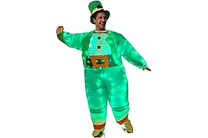 Letsglow Adult Inflatable Costumes, Go Green with This Patrick's Day Leprechaun Costume
