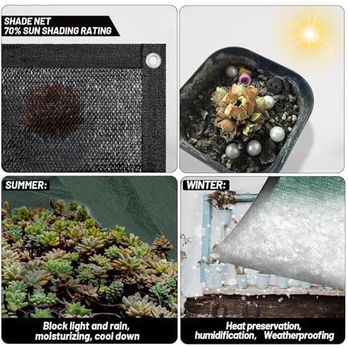 Malla para sombra de plantas 70% Cool Area para proteger perreras y coches 6