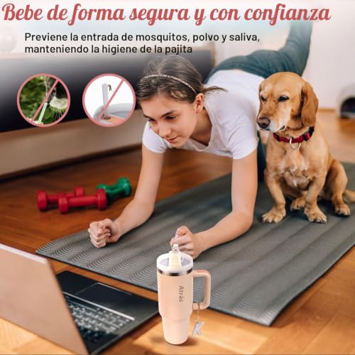 Miniatura 6 de 6pcs Accesorios Personalizados Para Stanley Cup,Fundas De Pajitas,Decoración De Iniciales, Pegatinas De Letras,Encantos De Letras Para Vaso Stanley Y Ttapón Antiderrame Para Stanley Cup E