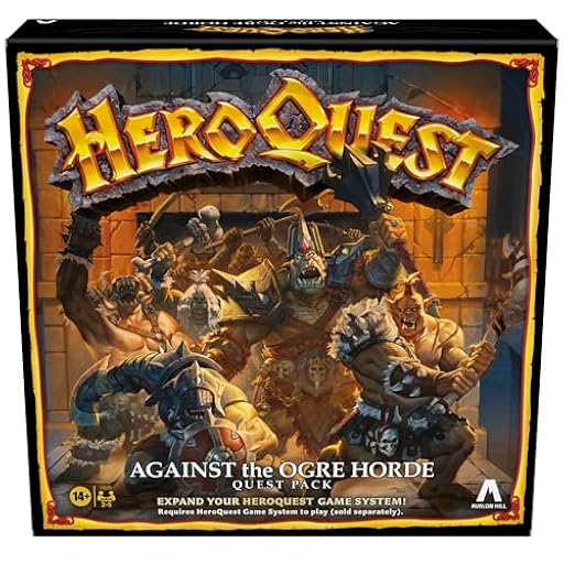 Avalon Hill, Heroquest, Against The Ogre, Horde Quest Pack, Juego de rol a Partir de 14 años, de 2 a 5 Jugadores, Requiere Sistema de Juego HeroQuest para Jugar, 1 Unidad, Multicolor | Ya disponible en tu tienda friki favorita! En mundofriki.es!