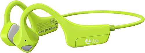 Auriculares de conducción ósea Bluetooth, auriculares inalámbricos de oreja abierta con micrófono, resistentes al sudor, para correr, entrenamiento,