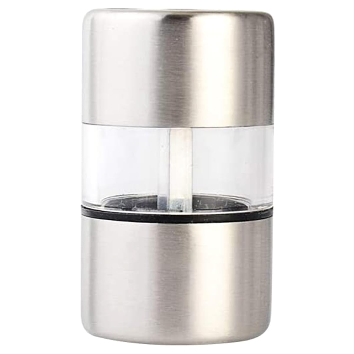 Vjsujehgy Stainless Steel Manual Salt Pepper Grinder Portable Mini Mill Grinder for Herb& Rose Salt Kitchen Gadgets