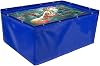 Plastic Fish Farming Tank, PVC Canvas Tarpaulin Thickened with Grommets Water Storage Pool with Drain Valve for Garden Fountain Pond, Fish Tank, Pool BAIYING Color : Blue, Size : 2x2m