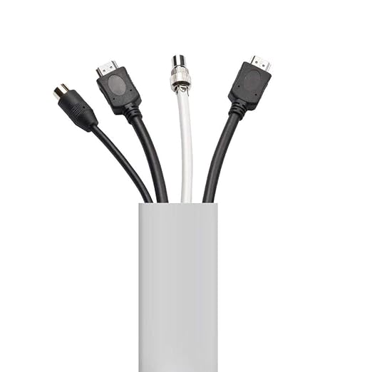 Canaleta para cables PVC blanca 1/2 pulg x 15.24 m miniatura 2