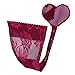Freebily Culottes Femmes C Strings Tangas Invisible sans Couture Lingerie Erotique Thong Shorties sous-vêtement avec Autocollante M-XL Bordeaux Coeur M