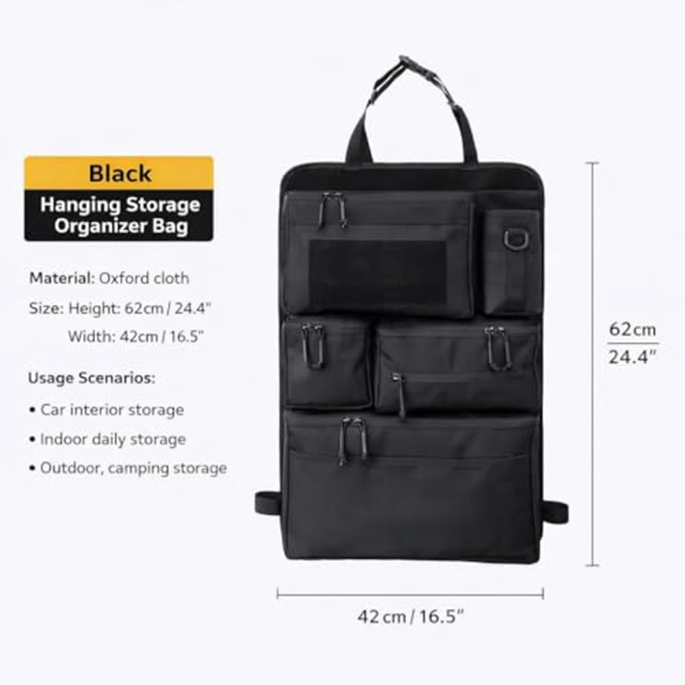 1 Pezzi Organizzatore per Schienale Auto per Mercedes Benz E-Klasse all-Terrain (S214) 2026 2025 2024 2023, Borsa Portaoggetti Sospesa Multi-Tasca Supporto in Oxford