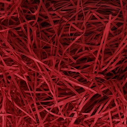 Box.it.pack.it Deep Red Shredded Kraft Paper, 2Kg