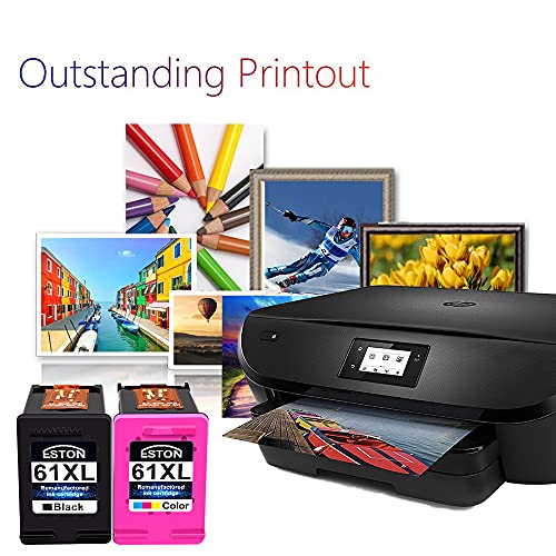 Eston 2 Pack 61Xl Ink Cartridge Replacement For 61 61Xl Use For Officejet 8040 (1 Black 1 Tri-Color) #TOP6
