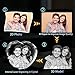RUIOU 3D Crystal Photo, Personalized Valentines Day Gifts for Her, Mom, Women, Wife, Couple, Custom Gifts with Your Own Photo, Laser Etched Glass Picture for Anniversary, Heart, M
