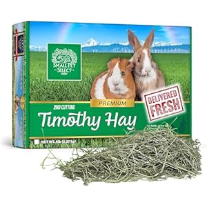 Small Pet Select 2nd Cutting Perfect Blend Timothy Hay Pet Food for Rabbits, Guinea Pigs, Chinchillas and Other Small Animals, Premium Natural Hay Grown in The US, 12 LB