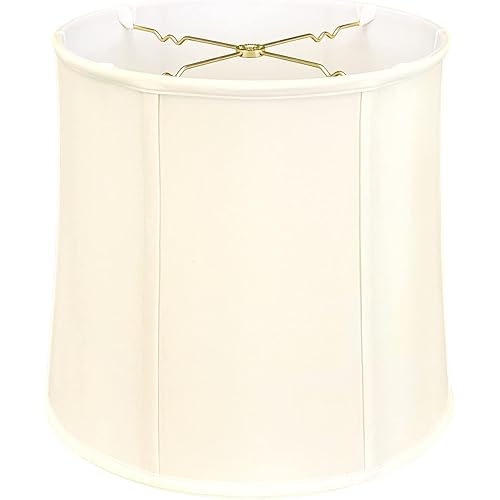 Royal Designs Drum Lamp Shade, Eggshell, 13" x 14" x 14"