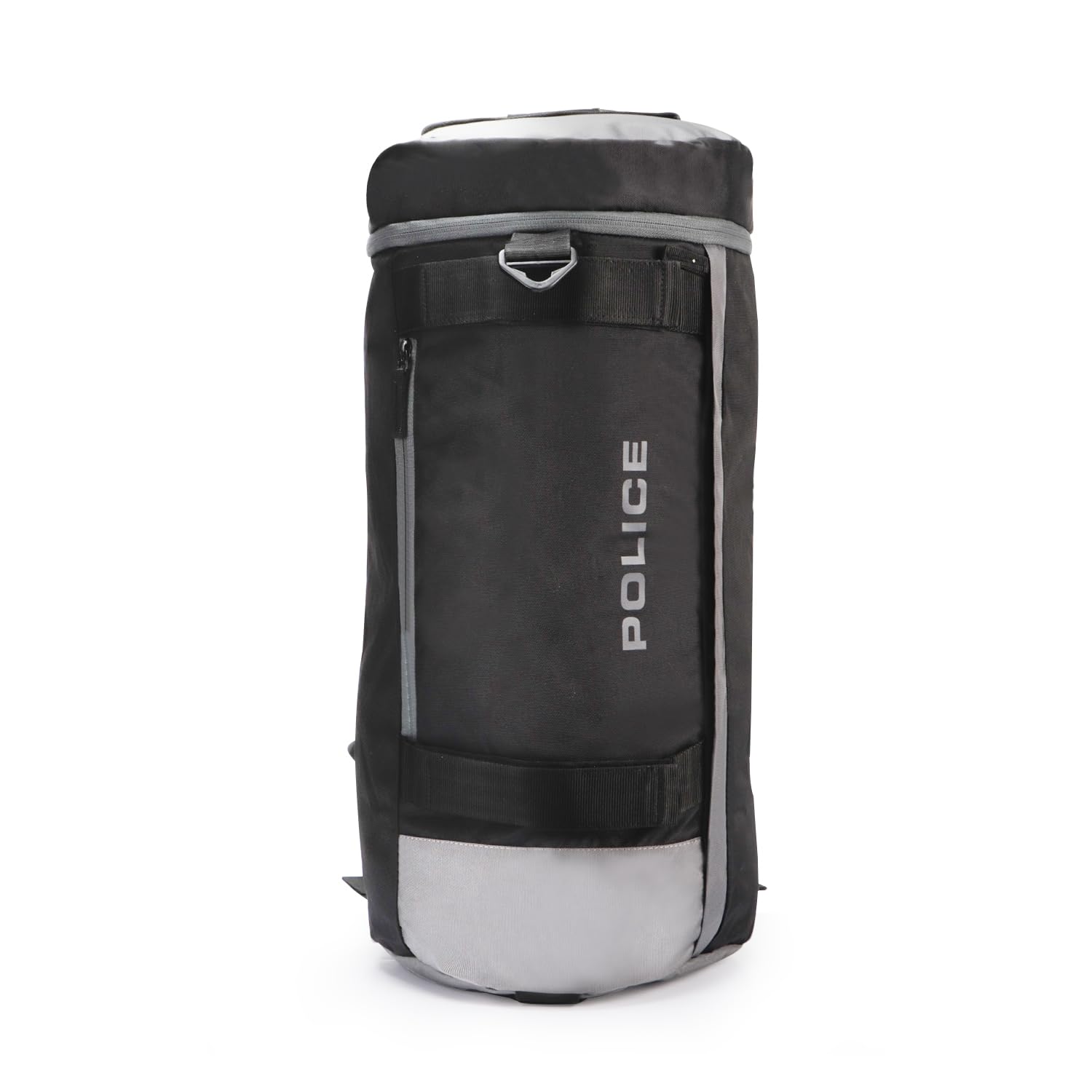 Polyester Water Resistant Travel Duffle Bag|Lightweight Durable Bag Stylish for Outdoors Campers Short Trips | Detachable Shoulder Strap|Made in India | - Black & Gray-image-36