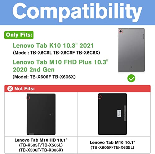 Funda Lenovo Tab M10 Plus 10.3 robusta con soporte para proteger de caídas 2