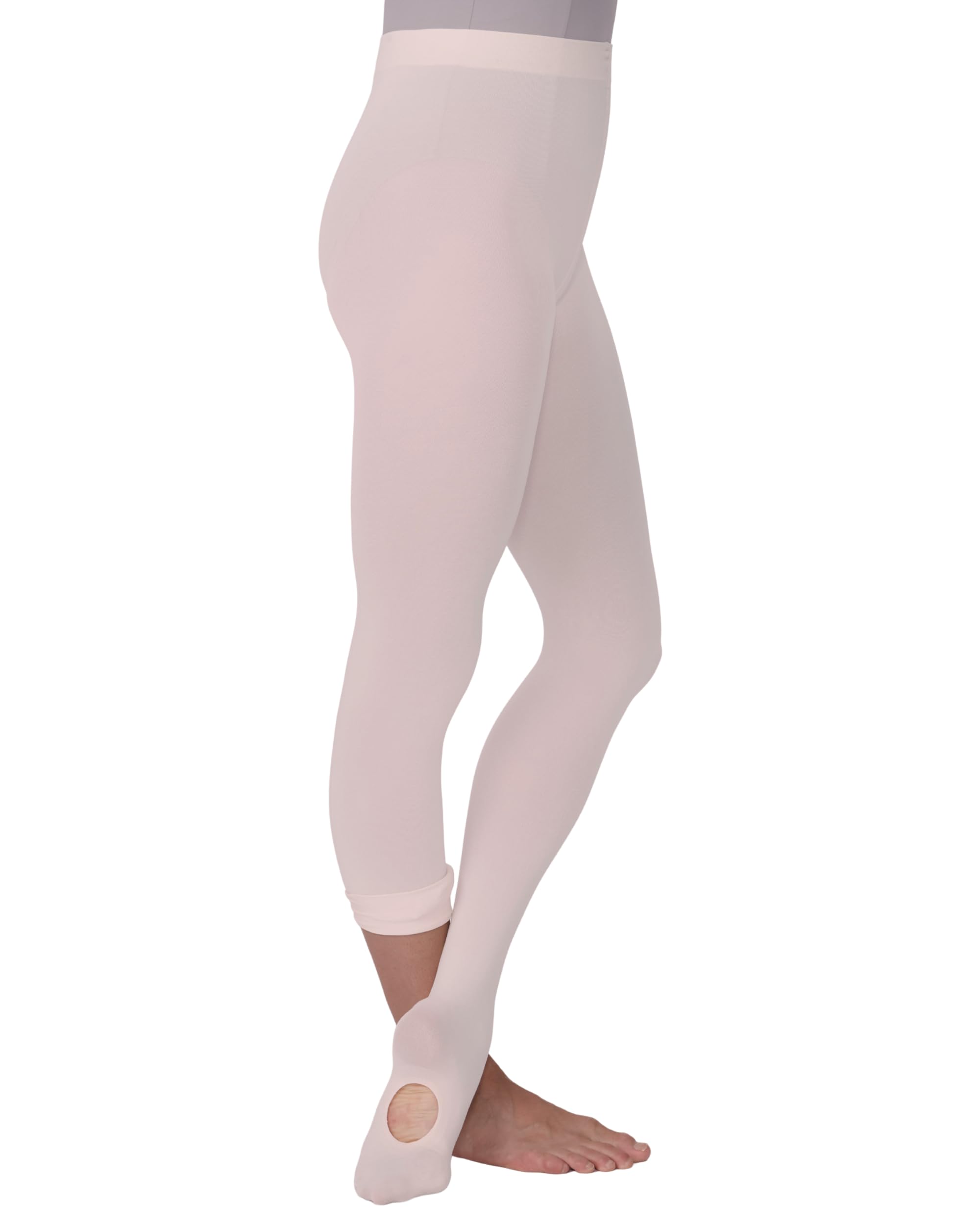 Silky Dance High Perf Recycled Convertible Ballet Tights For Women, Pink, Medium