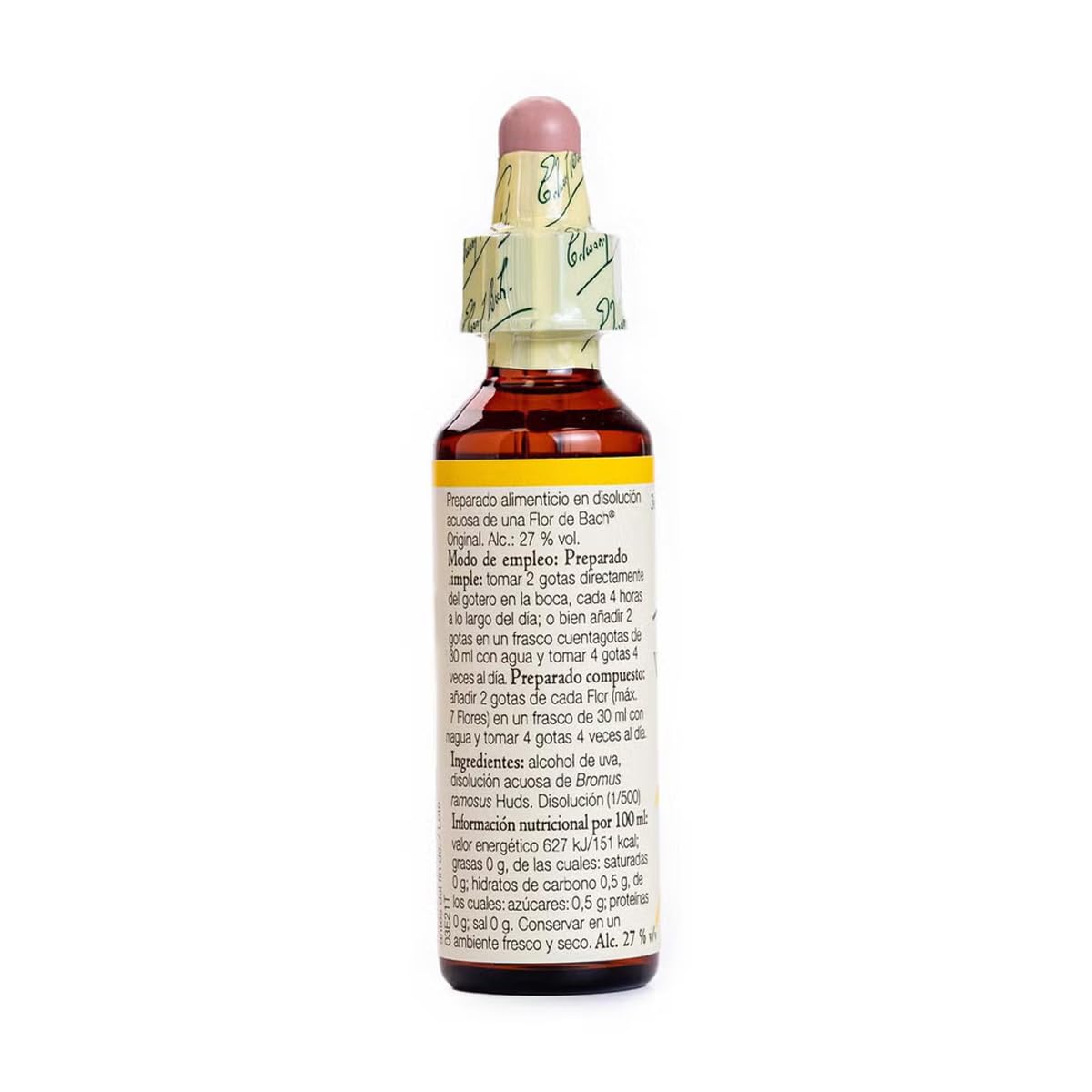 Bach - Flor de Bach Wild Oat, Complemento Alimenticio, con Extracto de Flores de Avena Silvestre, Uva de Alc 27% Vol, Ayuda a Gestionar las Emociones Relacionadas con la Ambición - 20 ml
