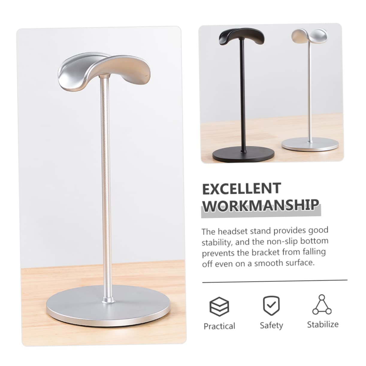 PRETYZOOM 2 Pz Supporto Per Cuffie Porta Cuffia Staffe Hardware Espositore Per Cuffie Da Gioco Supporti Per Computer Gancio Per Le Supporto Per Le Lega Di Alluminio