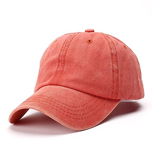 Viseras atléticas para hombre, ajustable, sólida, gorra para niños, casual, unisex, visera para mujer, naranja, Talla única